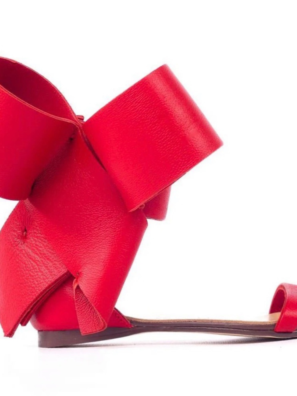 Girl’s Red Bow Aminah Abdul Jillil Sandals